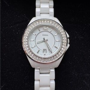 Fossil White Ceramic Watch